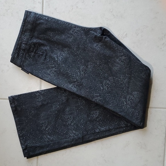 POLO JEANS CO Ralph Lauren Womens Snake Print black Bootcut Stretch Pants/Jeans. - Picture 2 of 12